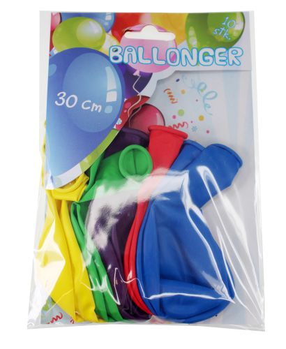 Ballongar 8pk assorterte fargar