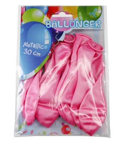 Ballongar 8pk Lys rosa metallic Lys rosa metallic - Tinka
