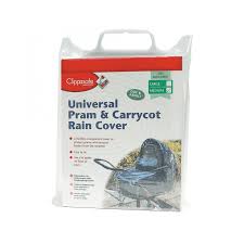 Clippasafe Pram & Carrycot Rain Cover Svart - Clippasafe