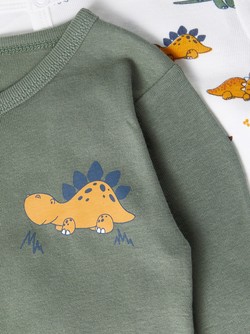 NBMNIGHTSUIT 2P ZIP LAUREL DINO NOOS