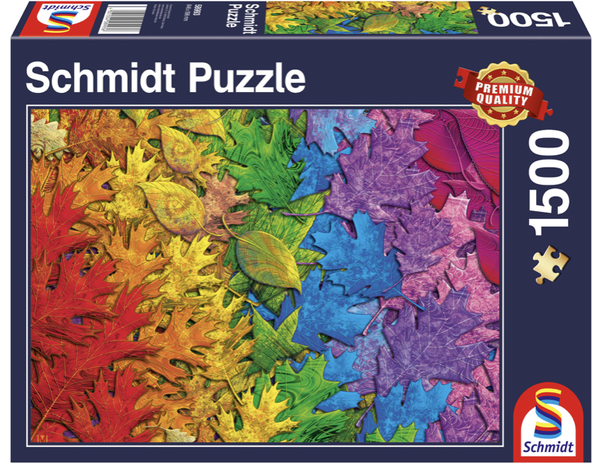 Schmidt puslespill 1500 Colorful Leaves