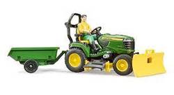 Bruder John Deere Lawn Tractor 62104 Grøn - Bruder