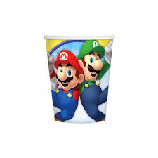 Papp-Kopper Super Mario 8pk Super Mario - Bursdag/Fest