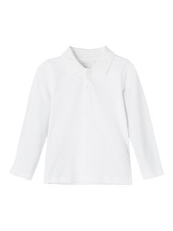 NMMFRANES LS POLO BRIGHT WHITE - Name It