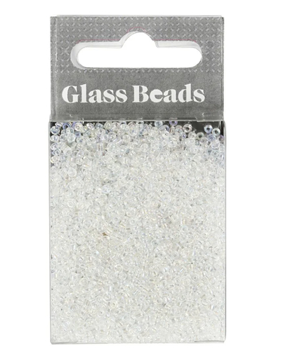 Rocaiperler gjennomsiktig, dia 1,7mm, str 15, hullstr 0,5-0,8mm - 25gram Gjennomsiktig - Salg