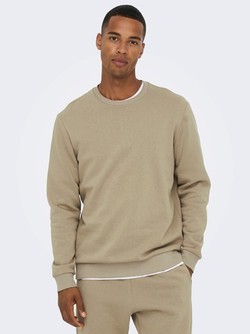 Ceres Crew Neck Caribou - Only and sons