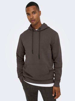 Ceres Hoodie Sweat Brun - Only and sons