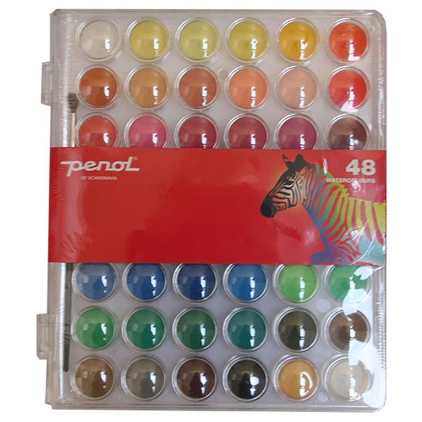 Maleskrin 48 farger Penol