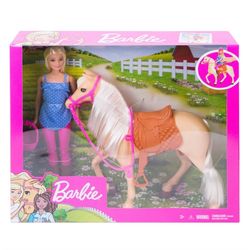 Barbie Doll and horse  Dukke og hest - Barbie