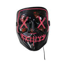 LED Horror Maske Rød