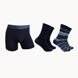 Tufte Boxer & Socks Softboost Blue - Tufte