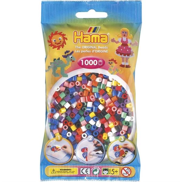 Hama Midi Beads 1000 pcs Mix 207-00