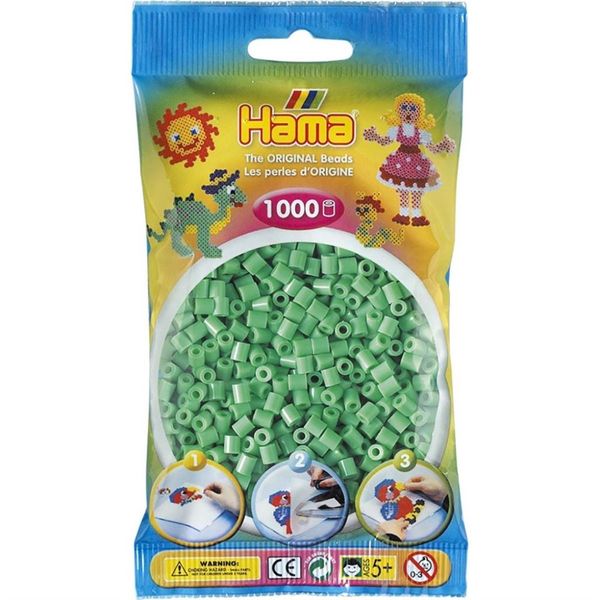 Hama Midi Beads 1000 pcs Light green 207-11