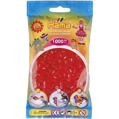 Hama Midi Beads 1000 pcs Tr red 207-13 207-13 - hama