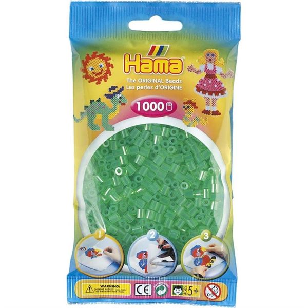 Hama Midi Beads 1000 pcs Tr green 207-16