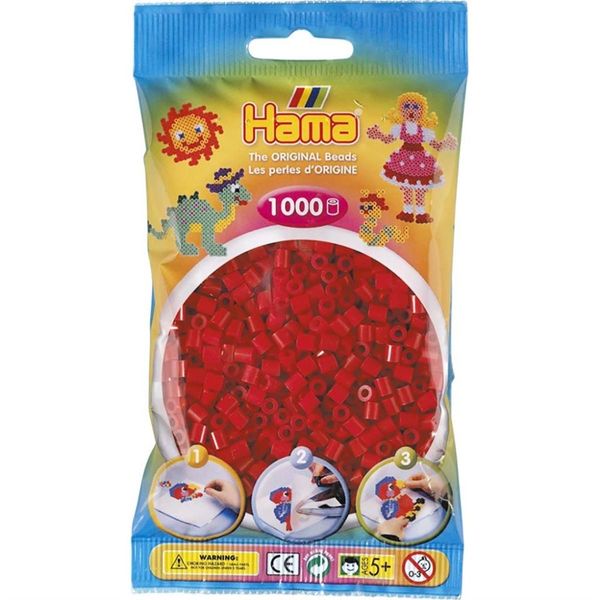 Hama Midi Beads 1000 pcs Dark red 207-22