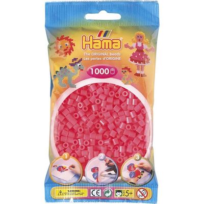 Hama Midi Beads 1000 pcs Cerise 33 - farger går ut av sortiment 207-33 - Salg