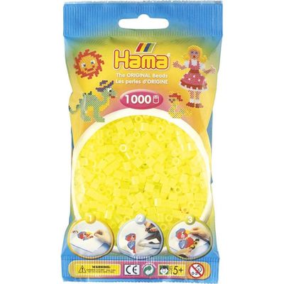 Hama Midi Beads 1000 pcs Neon yellow 207-34 207-34 - hama