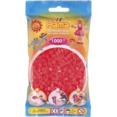 Hama Midi Beads 1000 pcs Neon red 207-35 207-35 - hama