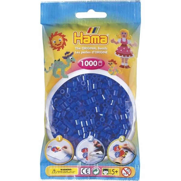 Hama Midi Beads 1000 pcs Neon blue 207-36