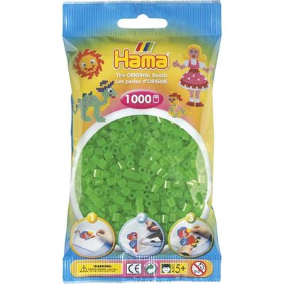 Hama Midi Beads 1000 pcs Neon green 207-37 207-37 - hama