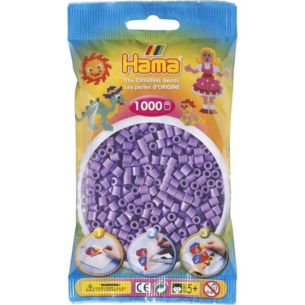 Hama Midi Beads 1000 pcs Pastel purple 207-45