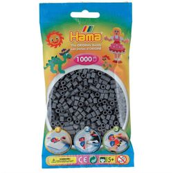 Hama Midi Beads 1000 pcs Dark grey 71 207-71 - hama