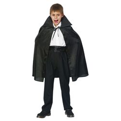 Dracula Cape 122-134 cm Kappe - Joker