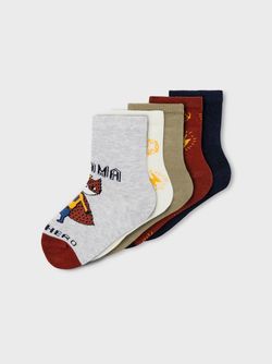 NMMVAGN 5P SOCK  Light Grey Melange - Name It