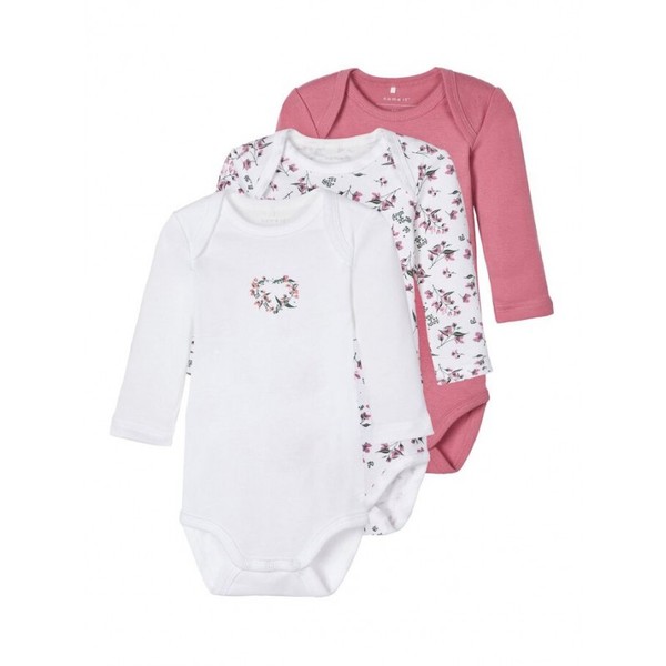 3-PK LS BODY "BLOMSTER"