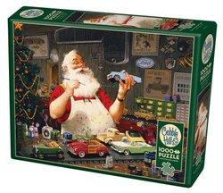 Cobble Hill puslespill Santa Painting Cars 1000 Jul - Salg
