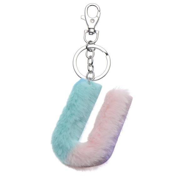 NØKKELRING PLYSJ PASTELL U 