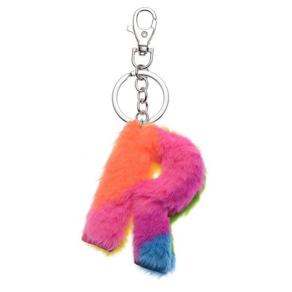 NØKKELRING PLYSJ REGNBUE R