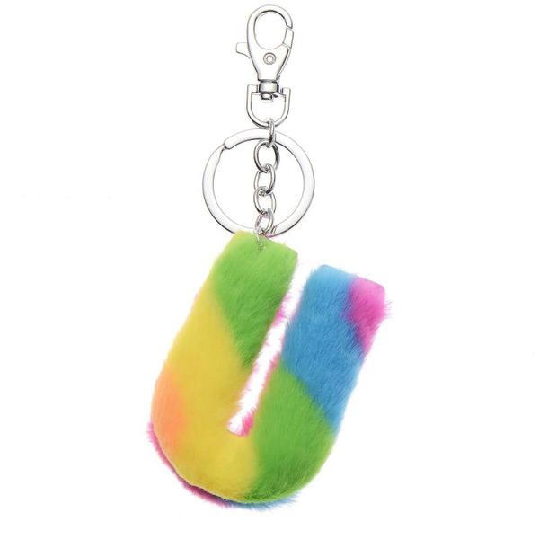 NØKKELRING PLYSJ REGNBUE U 