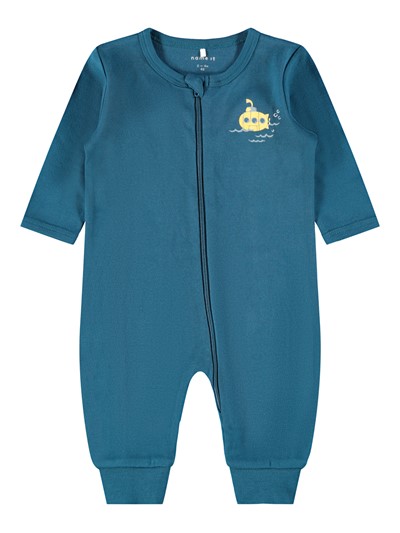 NBMNIGHTSUIT 2P ZIP LEGION BLUE (UTEN FOT)