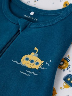 NBMNIGHTSUIT 2P ZIP LEGION BLUE (UTEN FOT)