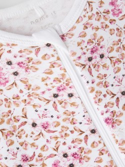 NBFNIGHTSUIT 2P ZIP ROSE FLOWER 