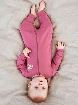 NBFNIGHTSUIT 2P ZIP ROSE FLOWER 