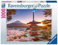 Ravensburger puslespill 1000 utsikt mot fuji-fjellet 1000b - Ravensburger