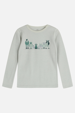 Hust & Claire Awo T-shirt m/dyr, ull 3901 Green Foam - Salg