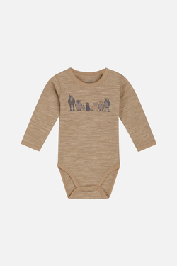 Hust & Claire Bo Body med dyr, ull 3554 Biscuit - Salg