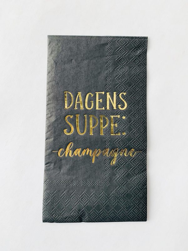 Serviett Dagens Suppe: Champagne 33×40 Cm 