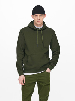 Ceres Hoodie Sweat Grønn - Only and sons