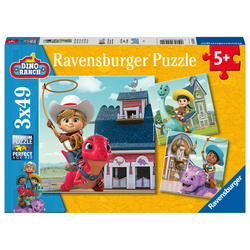 Ravensburger puslespill 3x49 Dinogården 3x49 - Ravensburger