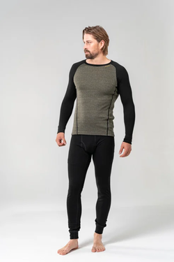 Devold M Duo Active Merino Shirt Lichen/Caviar - Devold