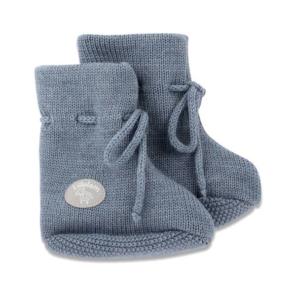 Lillelam babytøfler classic, MELLOMBLÅ
