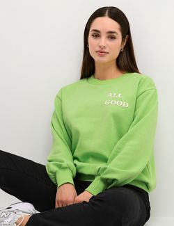 KAjules Sweatshirt Jade Lime - Kaffe Clothing