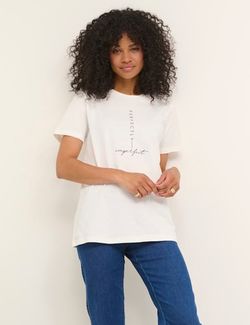 KAnia T-Shirt Optical White - Kaffe Clothing