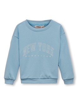 KMGNATALIE L/S STATE O-NECK  SWEAT Clear sky - Kids Only 