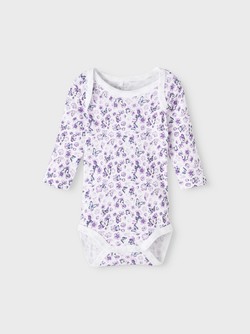 NBFBODY 3P LS PURPLE FLOWER  